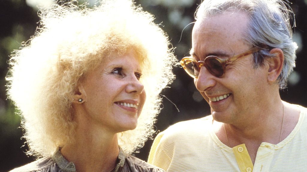 Con Jesús Aguirre, su segundo marido, en 1996