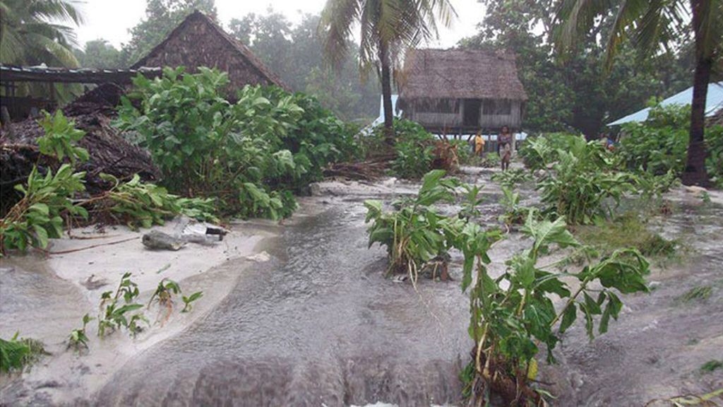 La capital Port Vila, devastada
