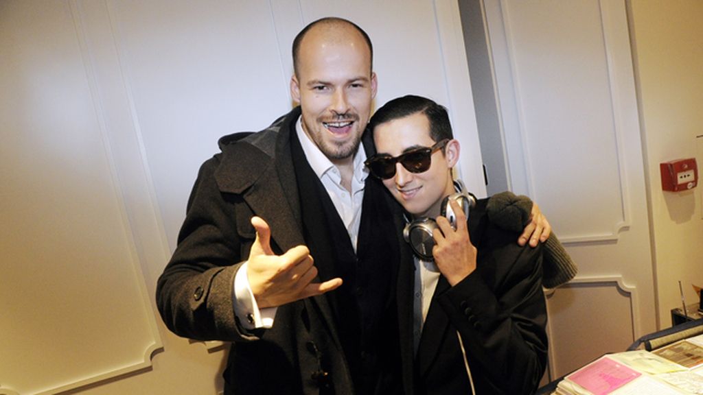 Con Olfo Bosé compartiendo trucos de Dj