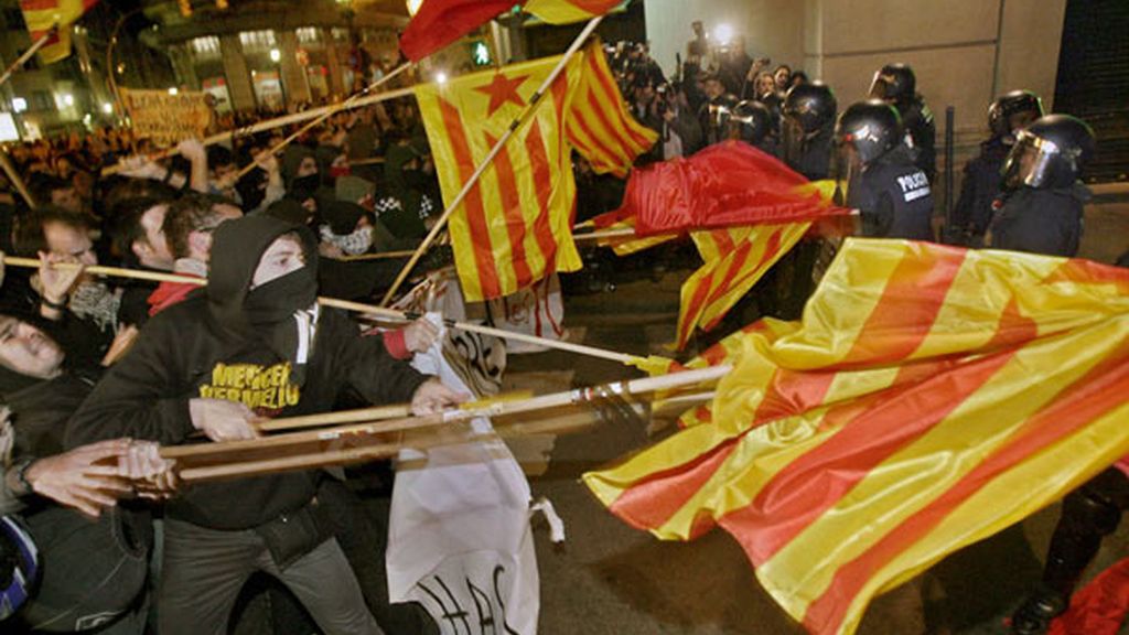 Protestas contra el Plan Bolonia en Barcelona