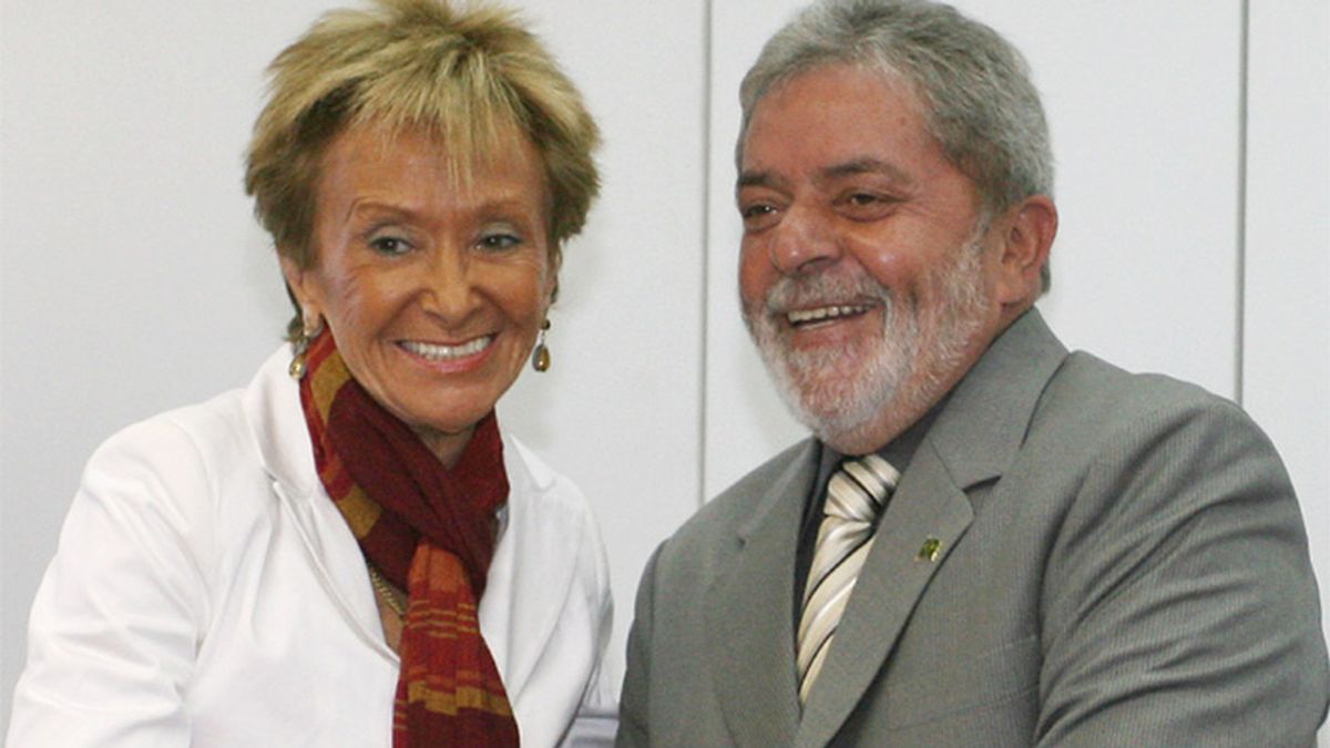 De la Vega con 'Lula' Da Silva en su visita a Brasil
