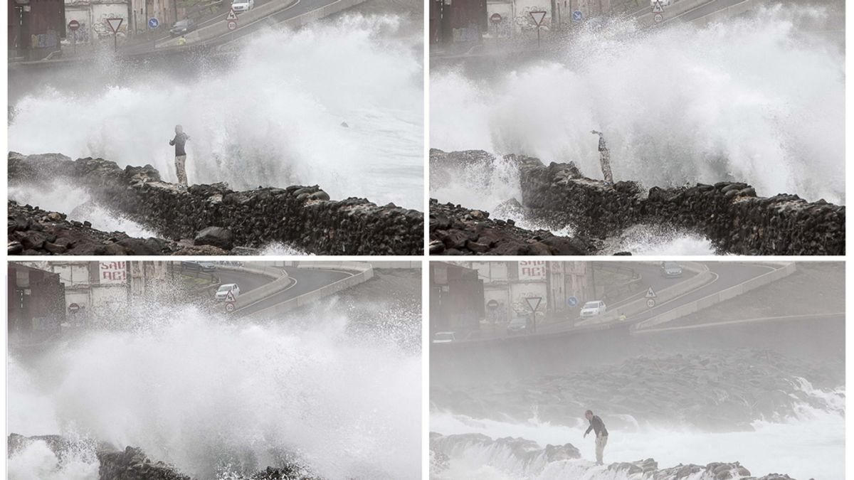 El temporal provoca cortes en carreteras, caída de árboles y desprendimientos en Canarias