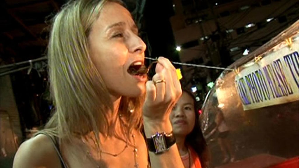 Comiendo ranas en Bangkok