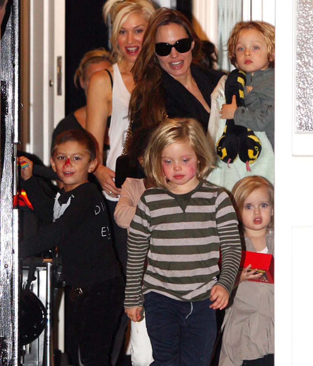 Fiesta de los hijos de Angelina y los de Gwen Stefani