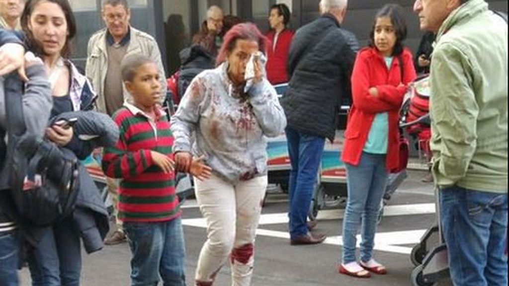 Una mujer herida en las explosiones del aeropuerto de Bruselas