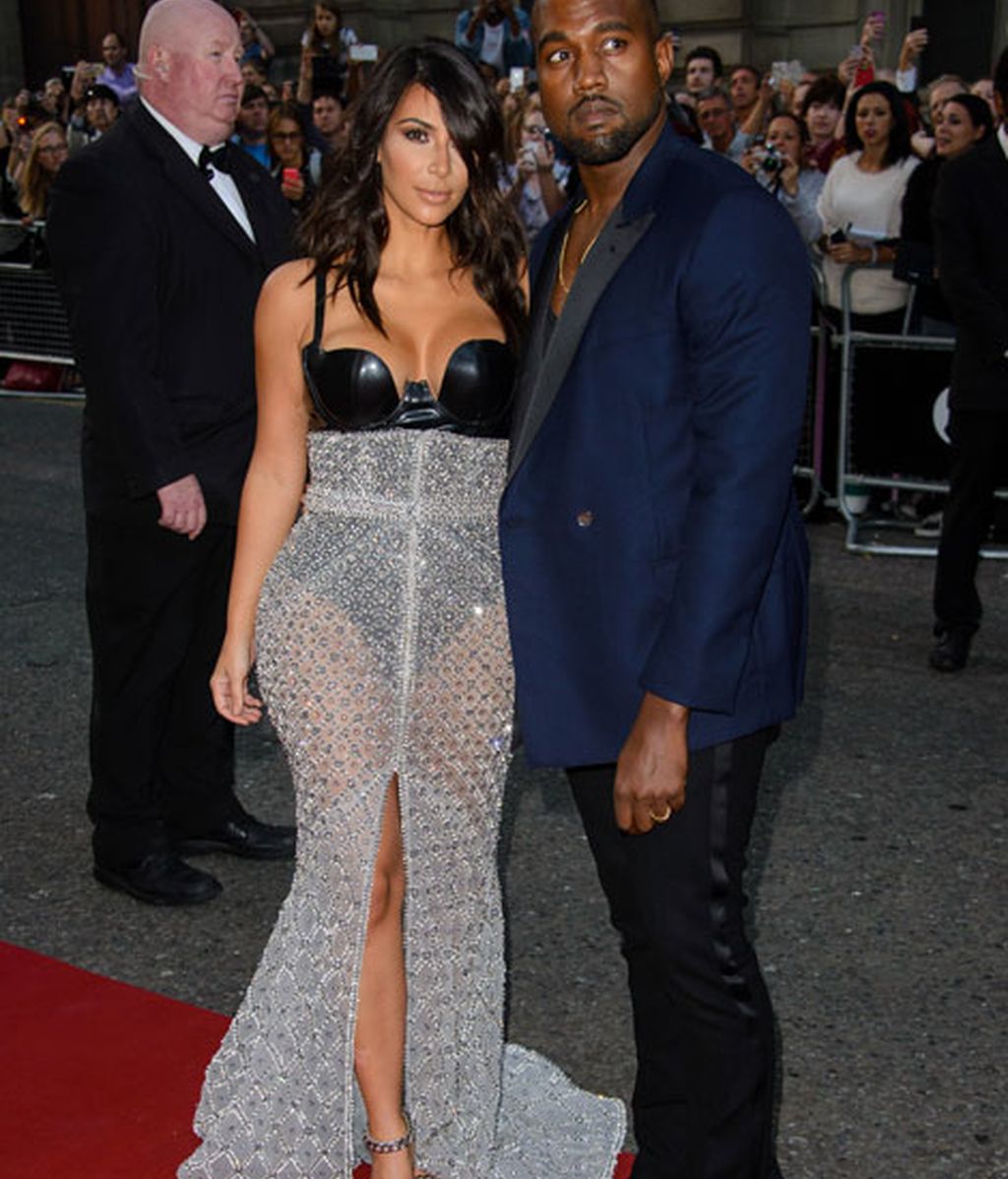 Kim Kardashian junto a su marido Kanye West