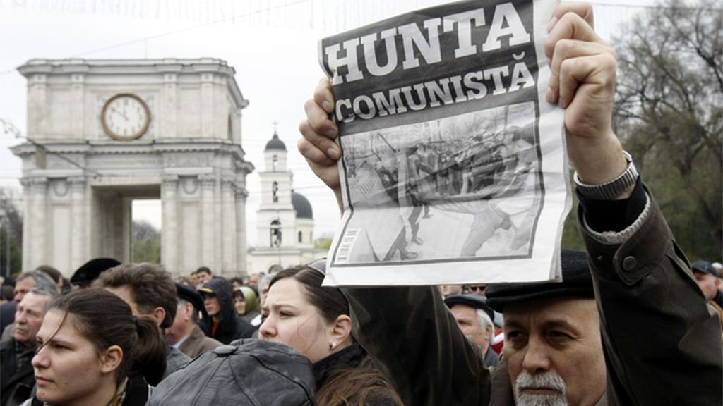 Manifestación en Moldavia