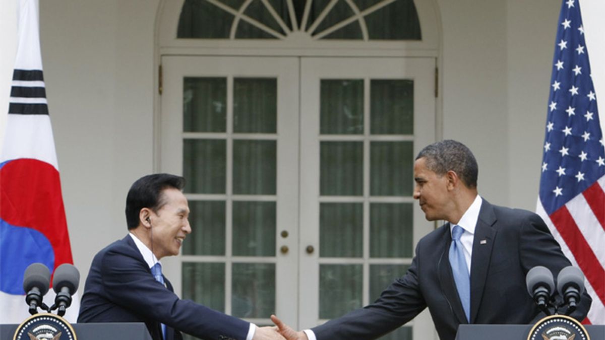 Obama y Lee en la Casa Blanca