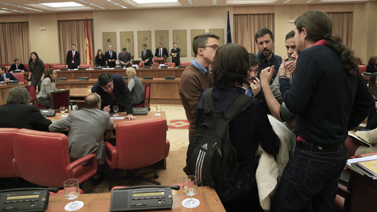 Pablo Iglesias en la Diputación Permanente del Congreso