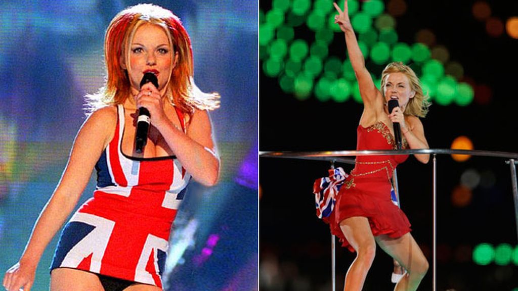 Geri Halliwell, con la bandera a cuestas