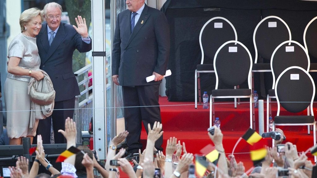 Alberto de Bélgica y su hijo, complicidad y emoción