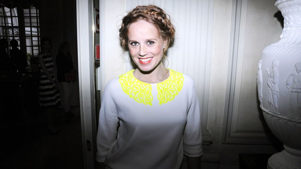 María Castro apostó para la fiesta por este diseño de Oky Coky