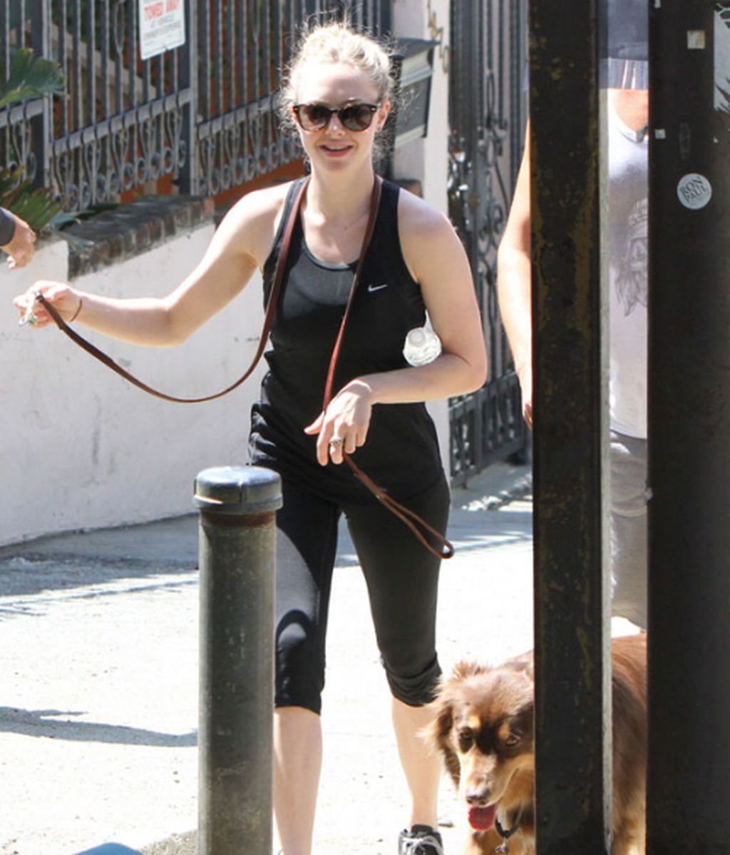 Amanda Seyfried hace deporte con el amor de su vida... su perro Finn
