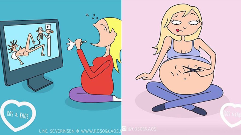 Las etapas del embarazo, vistas con humor