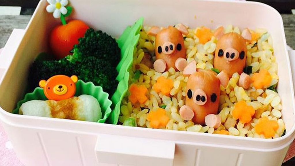 Utiliza todo tipo de alimentos para crear populares personajes de dibujos