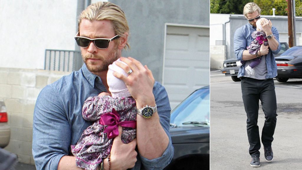 Chris Hemsworth, un superheroe protector para la pequeña India