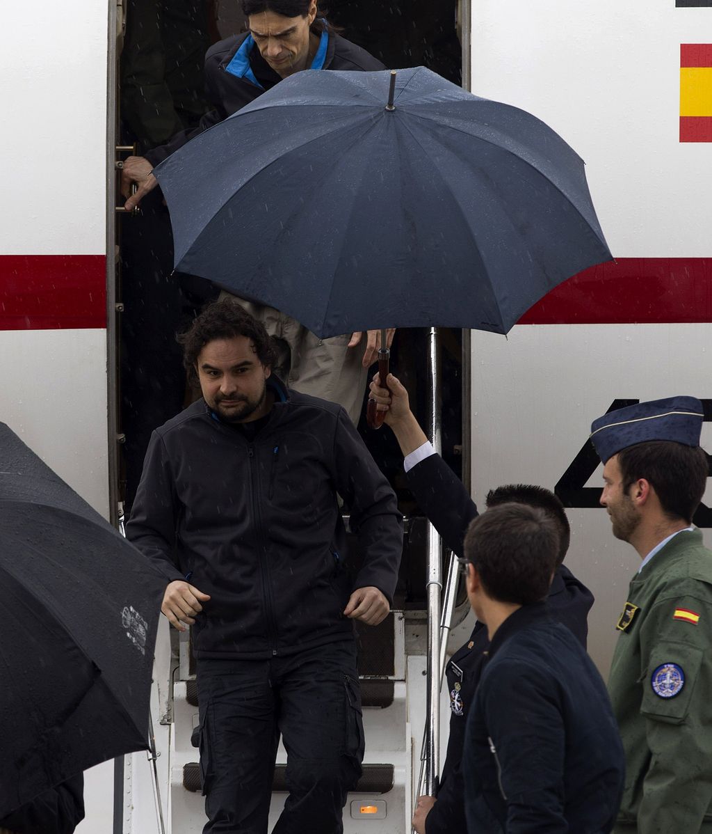 Llegan los periodistas secuestrados en Siria a la base aérea de Torrejón de Ardoz