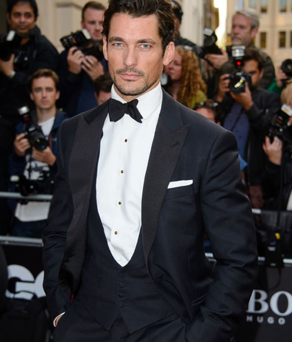 David Gandy, de esmoquin y pajarita