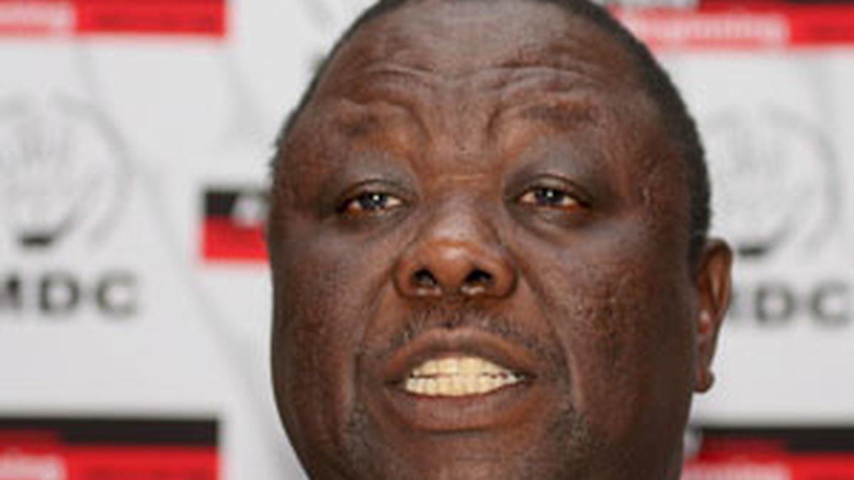 Imagen de archivo del líder del partido opositor de Zimbabue, Morgan Tsvangirai. Foto:EFE