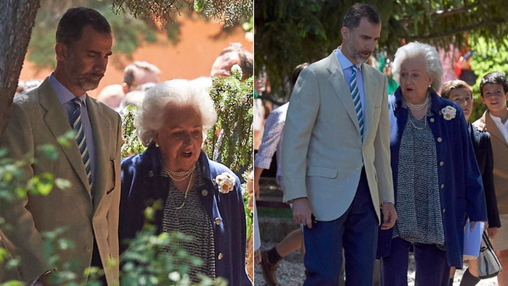 El rey Felipe quiso estar cerca de su tía Pilar
