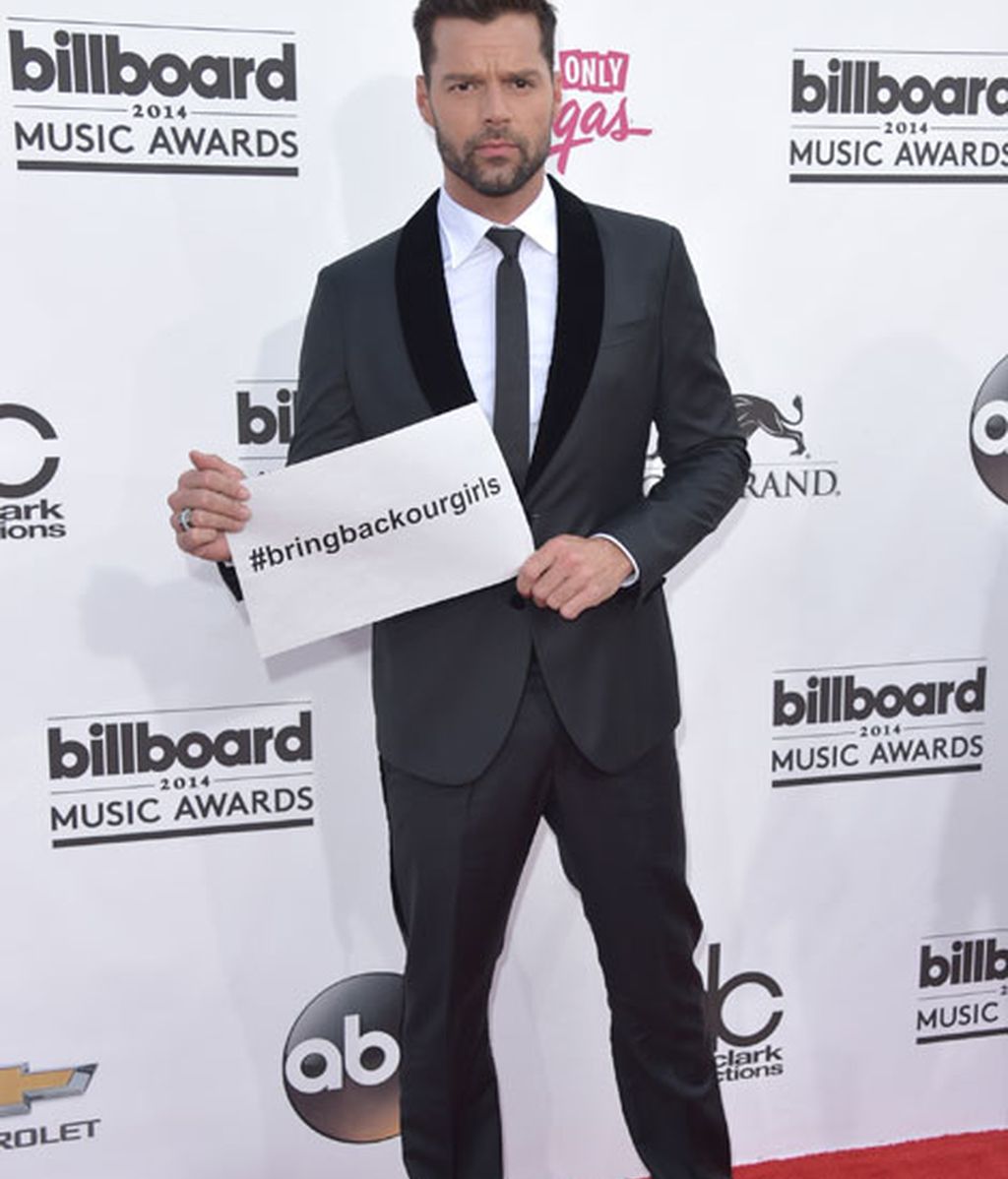 Ricky Martin reivindicativo en la alfombra roja
