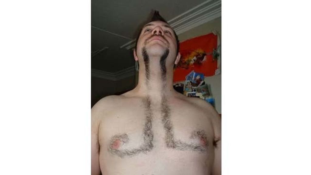 El vello masculino convertido en arte