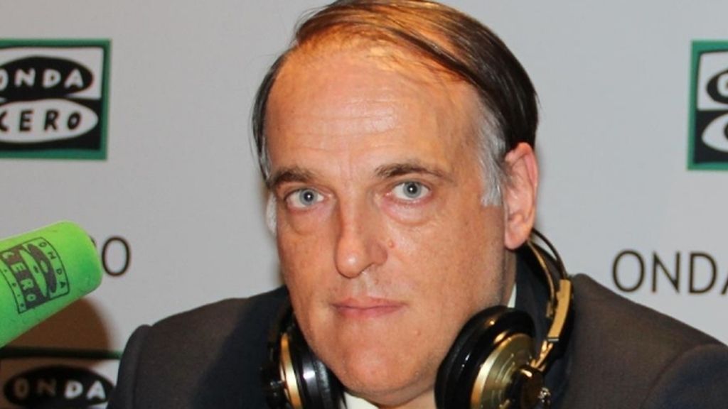 Javier Tebas en la entrevista con Onda Cero