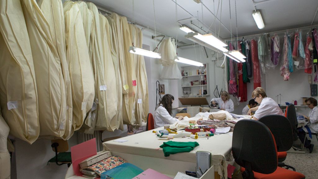 interior del taller de Lorenzo Caprile