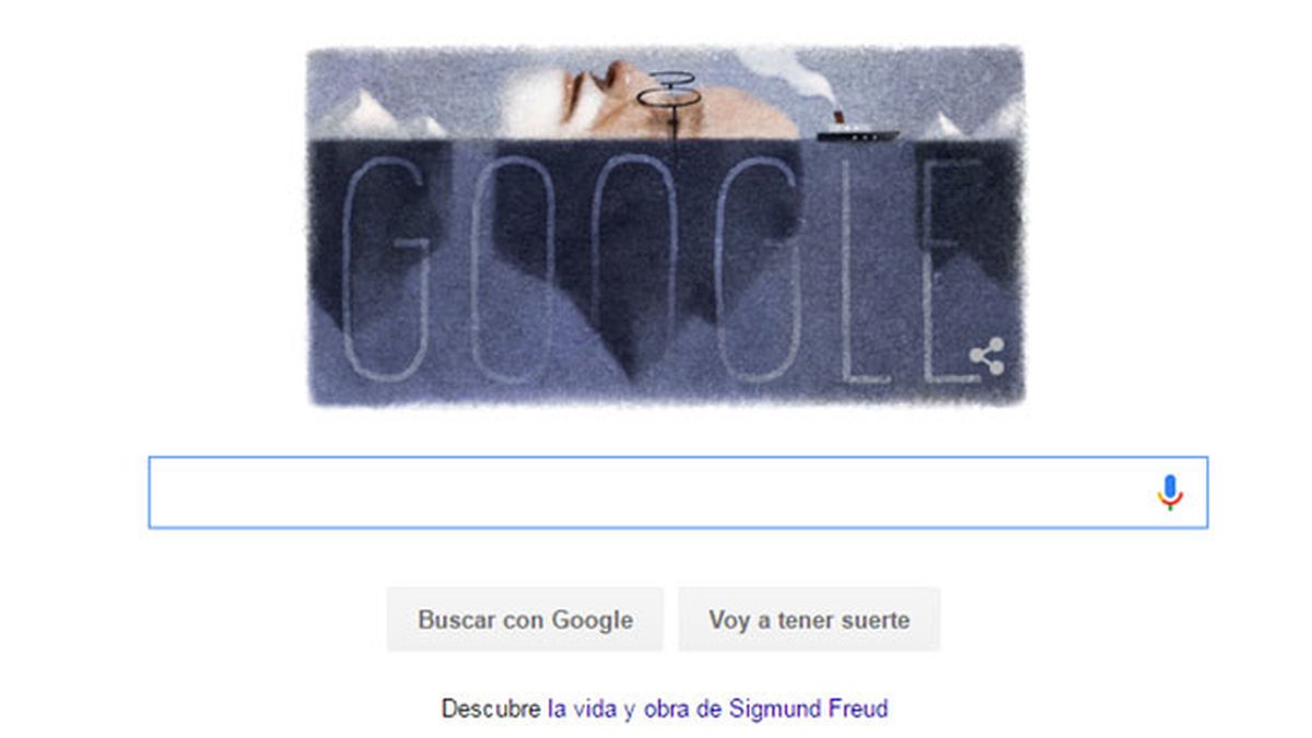 Google dedica su doodle al 160 cumpleaños de Sigmund Freud