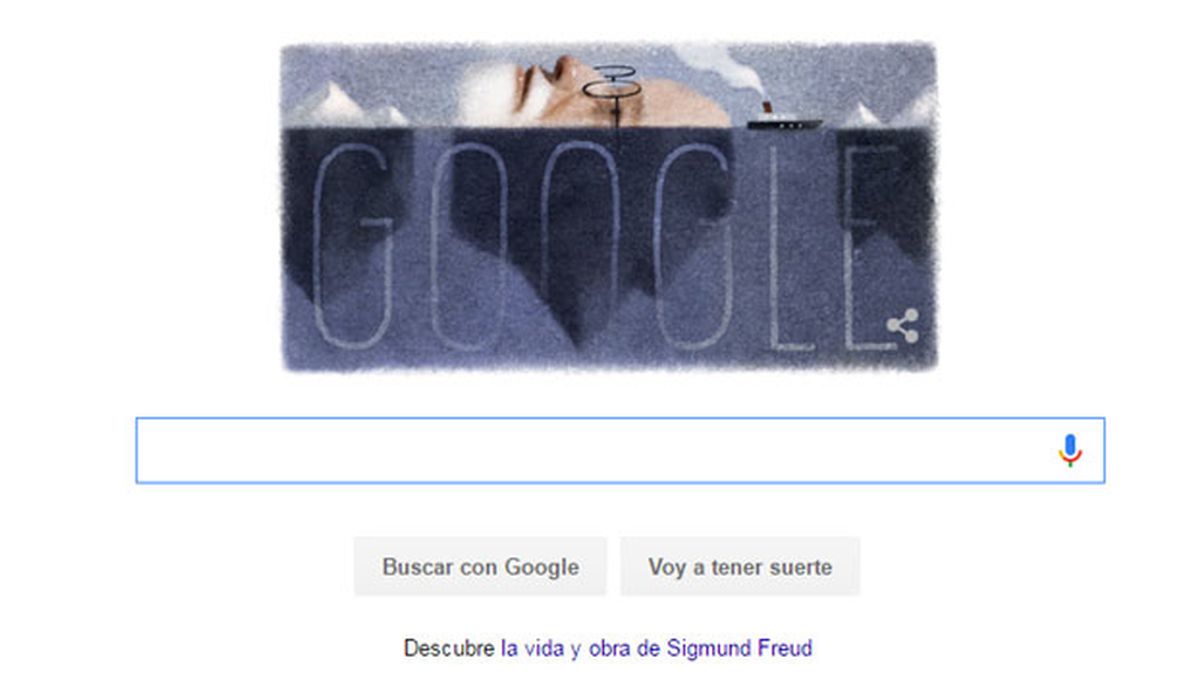 Google dedica su doodle al 160 cumpleaños de Sigmund Freud Google dedica su doodle al 160 cumpleaños de Sigmund Freud