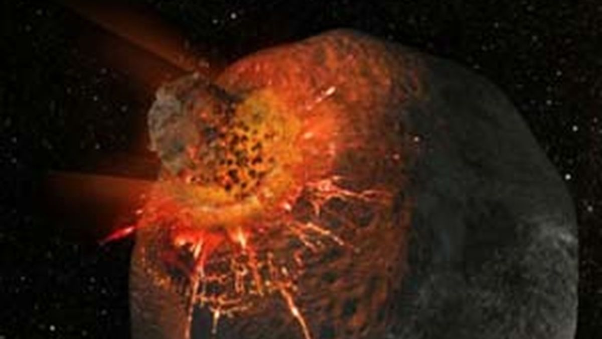 El impacto de un meteorito. Foto: EFE El impacto de un meteorito. Foto: EFE
