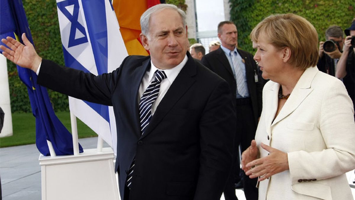 Netanyahu y Angela Merkel