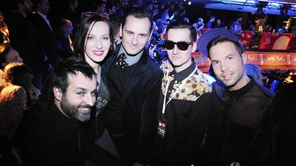 Disfrutando del show con José Luis Huertas, Natalia Millán, Asier Etxeandía y Alberto Arnedo