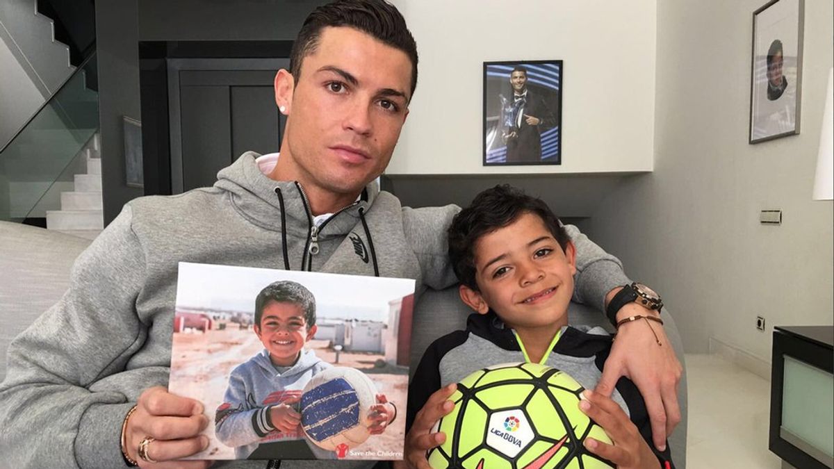 Cristiano Ronaldo se solidariza con los niños sirios