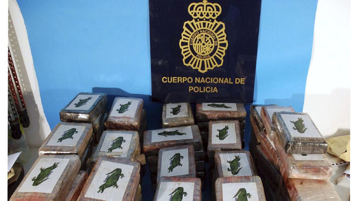 Interceptados en Marín más de 100 kilos de cocaína ocultos en un contenedor de plátanos