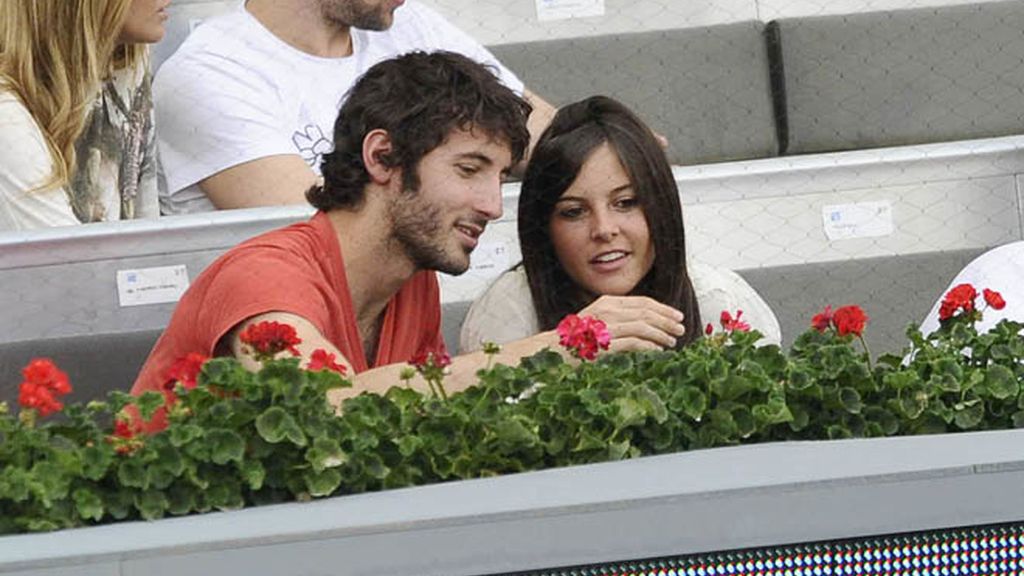 Los futbolistas llevan a sus novias al tenis