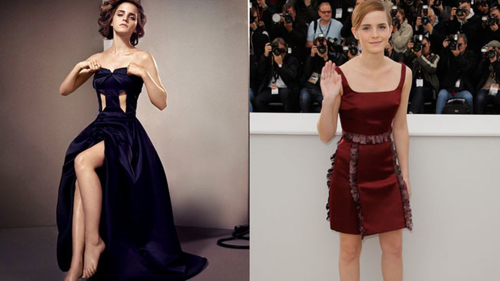 Emma Watson y sus kilométricas piernas, midiendo 1,65 cm