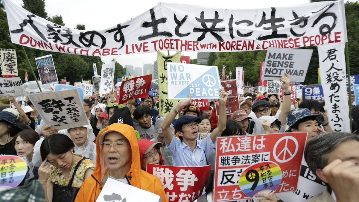 Manifestaciones pacifistas en Japón