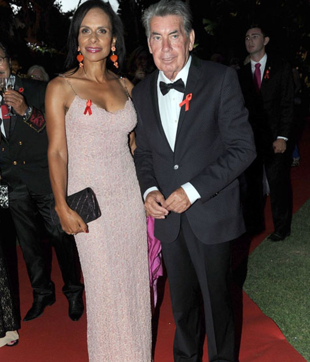 Manolo Santana y su mujer, Claudia Rodríguez