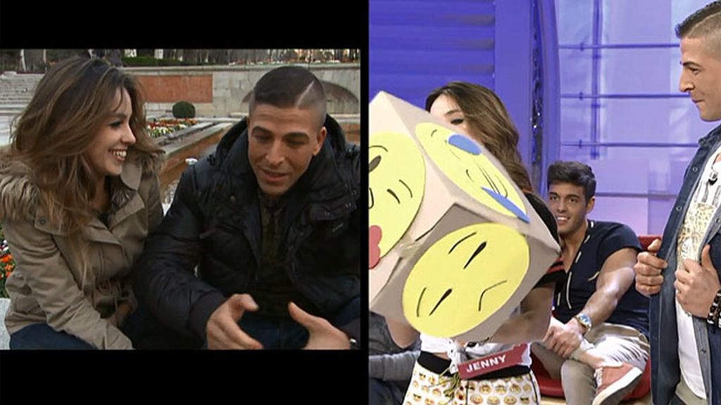 Selfies, abrazos y besos por Madrid