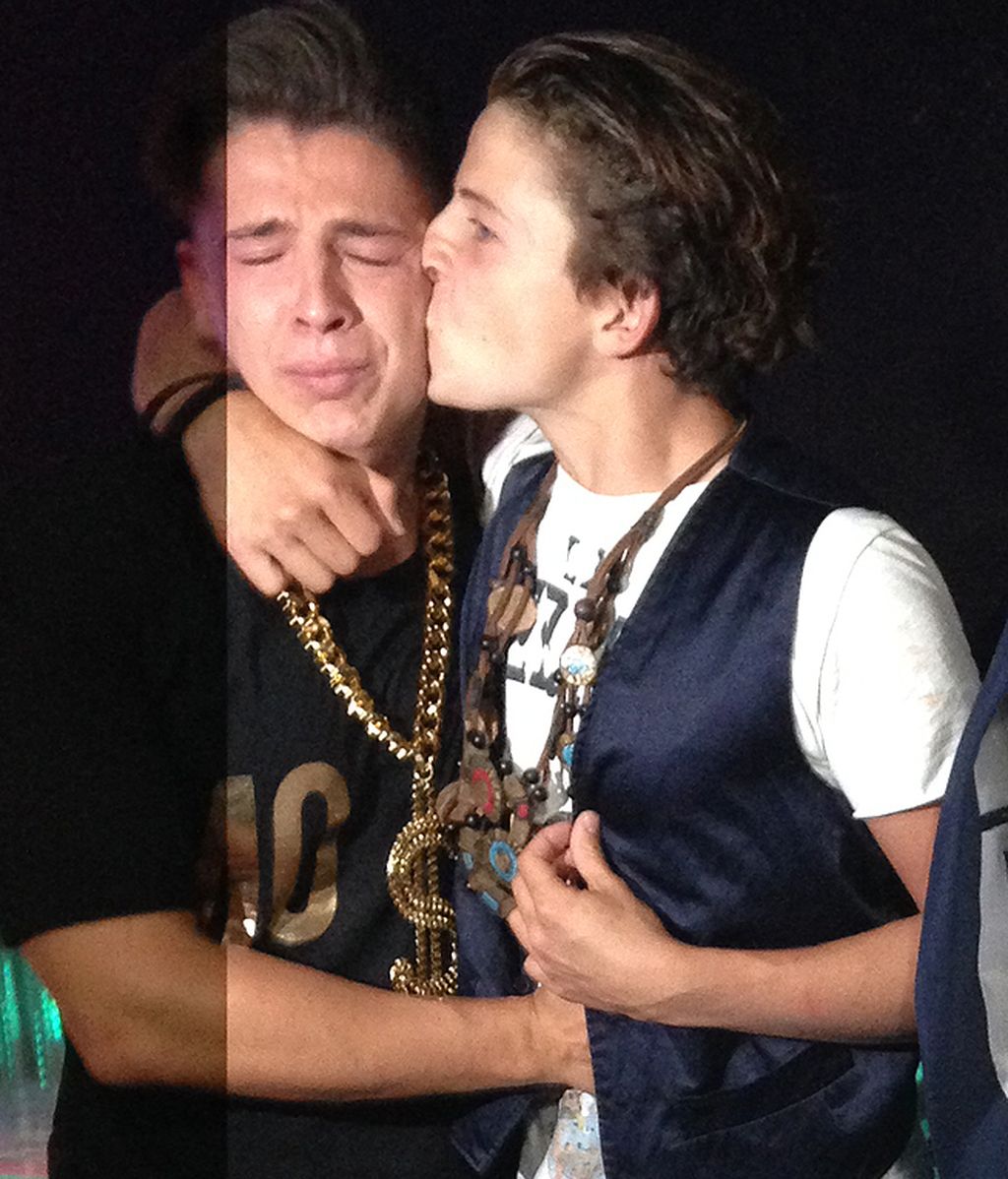 Lágrimas de felicidad y mucha alegría tras las cámaras