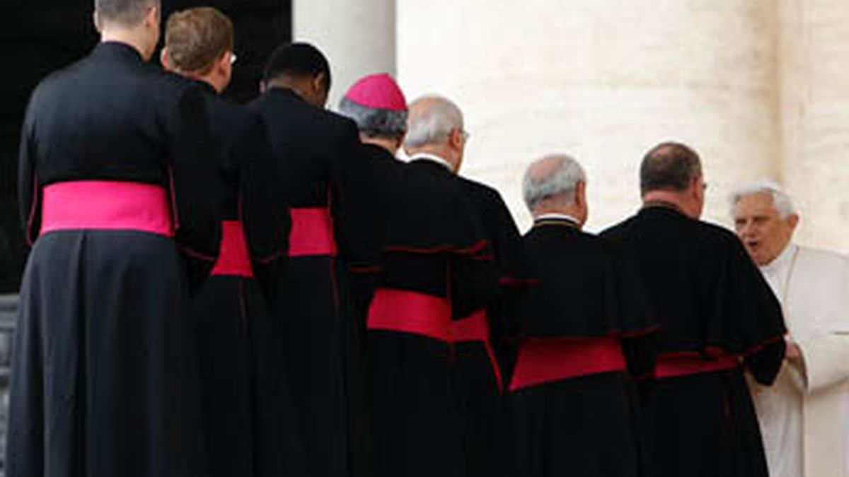 El Papa durante una misa pontificia en el Vaticano