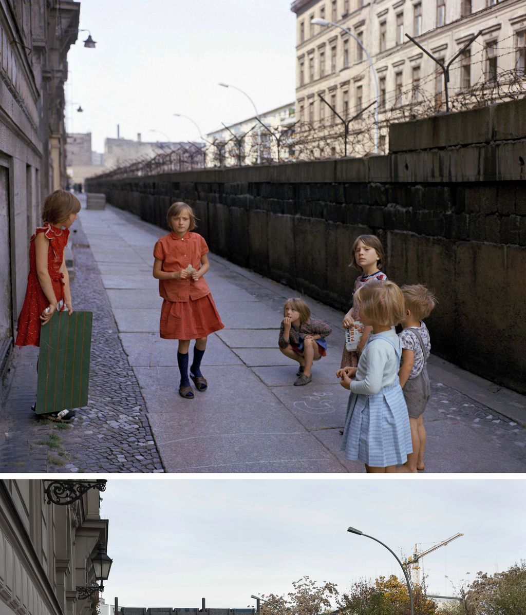 El antes y el después del muro