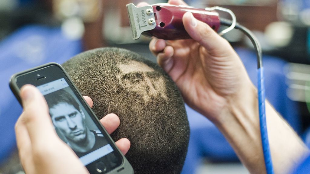 Con Leo Messi hasta en el peinado