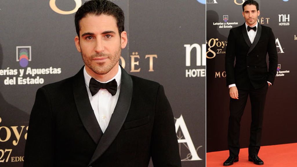 Miguel Ángel Silvestre y su esmoquin cruzado