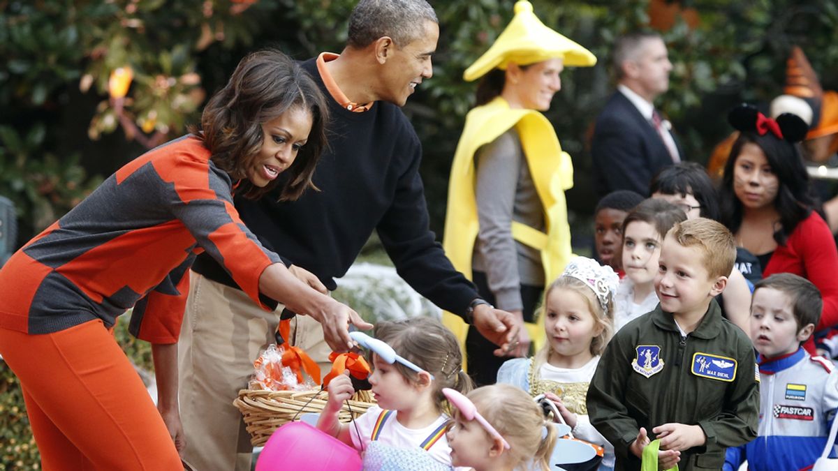 Los Obama celebran Halloween en la Casa Blanca