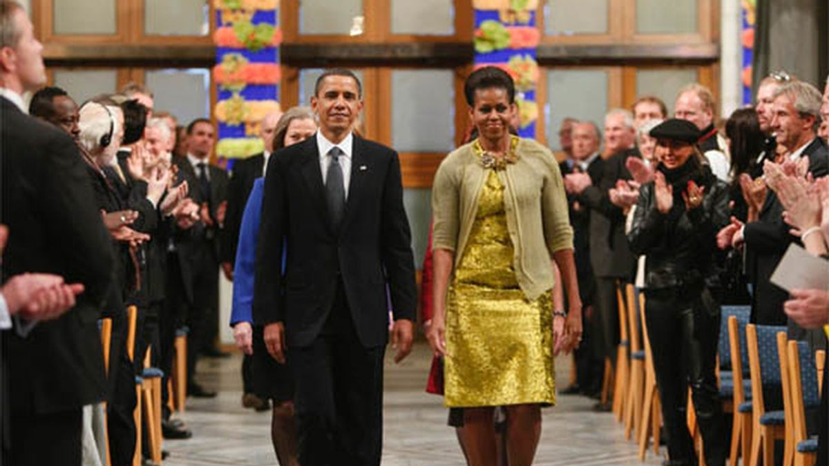 Obama recibe en Oslo el Premio Nobel de la Paz