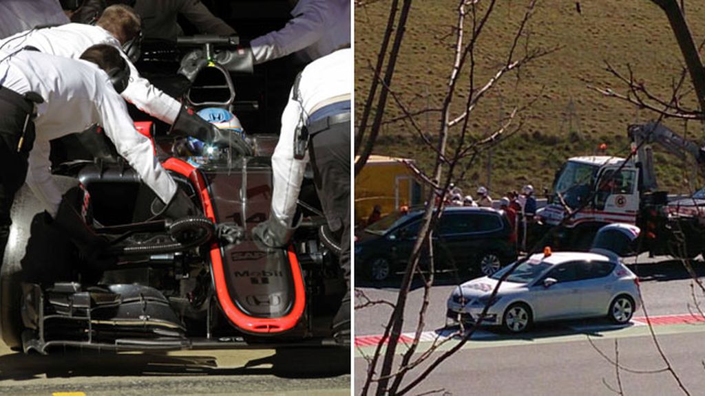 Accidente de Alonso en Montmeló