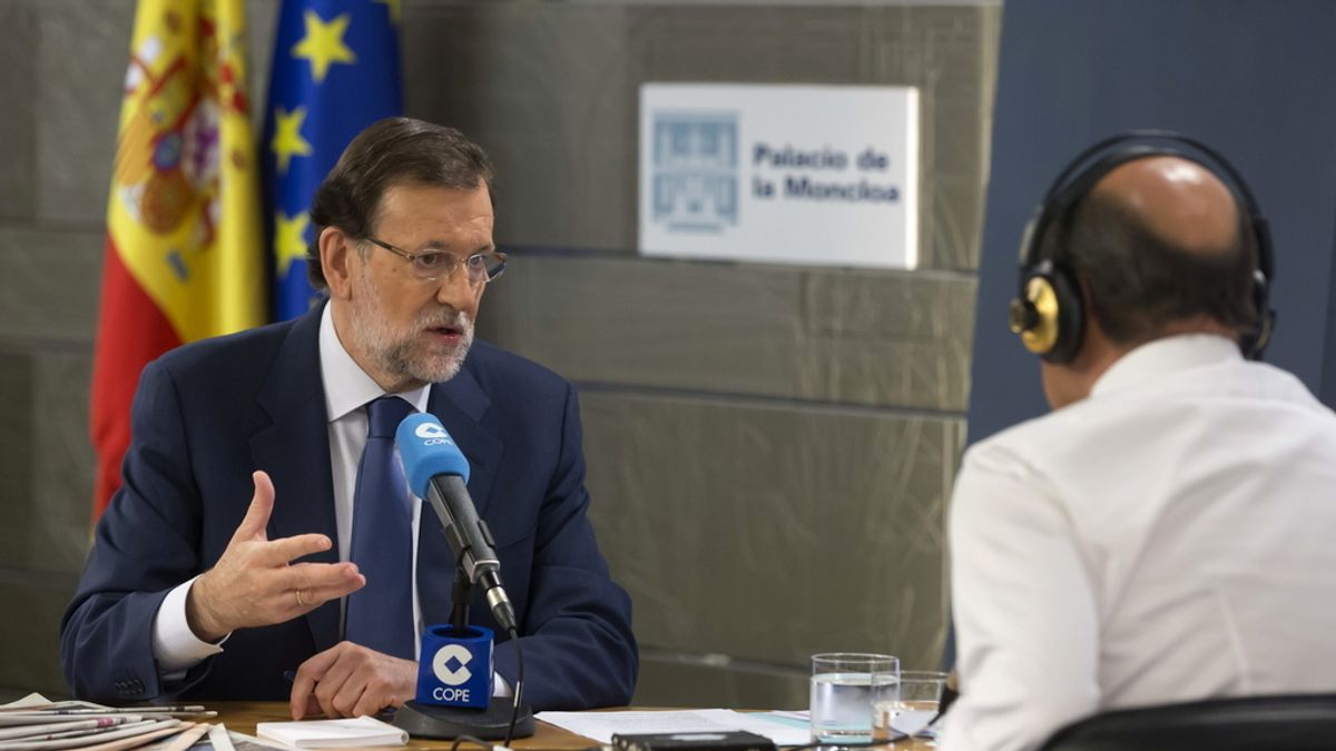 El presidente del Gobierno, Mariano Rajoy, en una entrevista