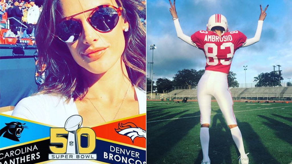 Ambrosio, súper aficionada al fútbol americano, tanto que se viste de jugadora